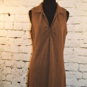 Tommy Hilfiger Women's Brown Tennis Dress Large